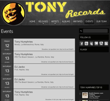 tony records tony humpries napoli disco fruit