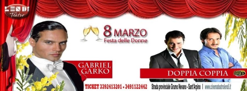 Gabriel Garko festa delle donne 8 marzo napoli evento