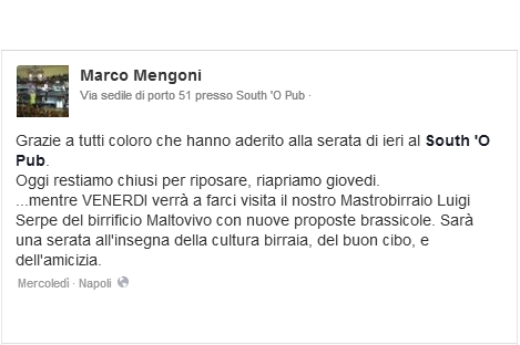 luigi serpe al sout ò pub napoli venerdi 7 marzo