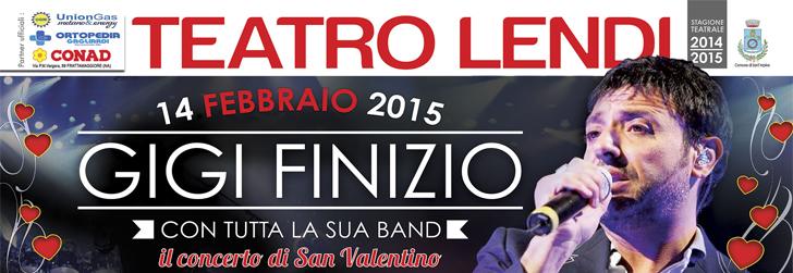 gigi finizio san valentino al teatro lendi con tutta la band info 3392413201